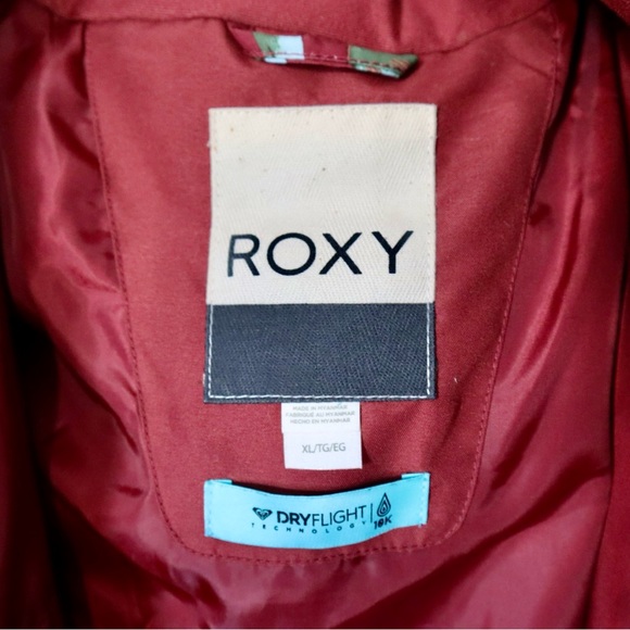 ROXY Jetty Women’s Snow Jacket XL - Oxblood Red Tropical Day - Picture 3 of 8
